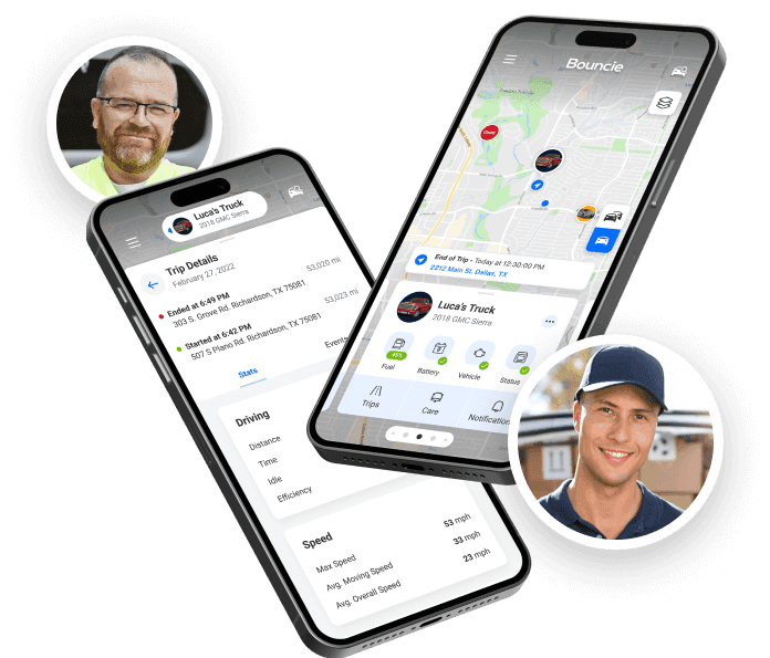 Two phones with two different users
