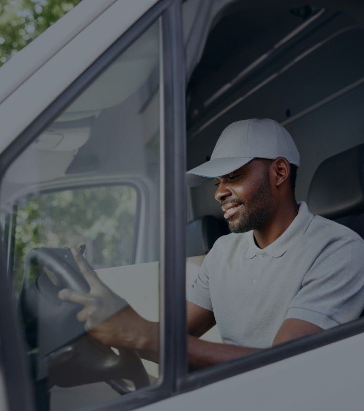 A driver of a fleet vehicle