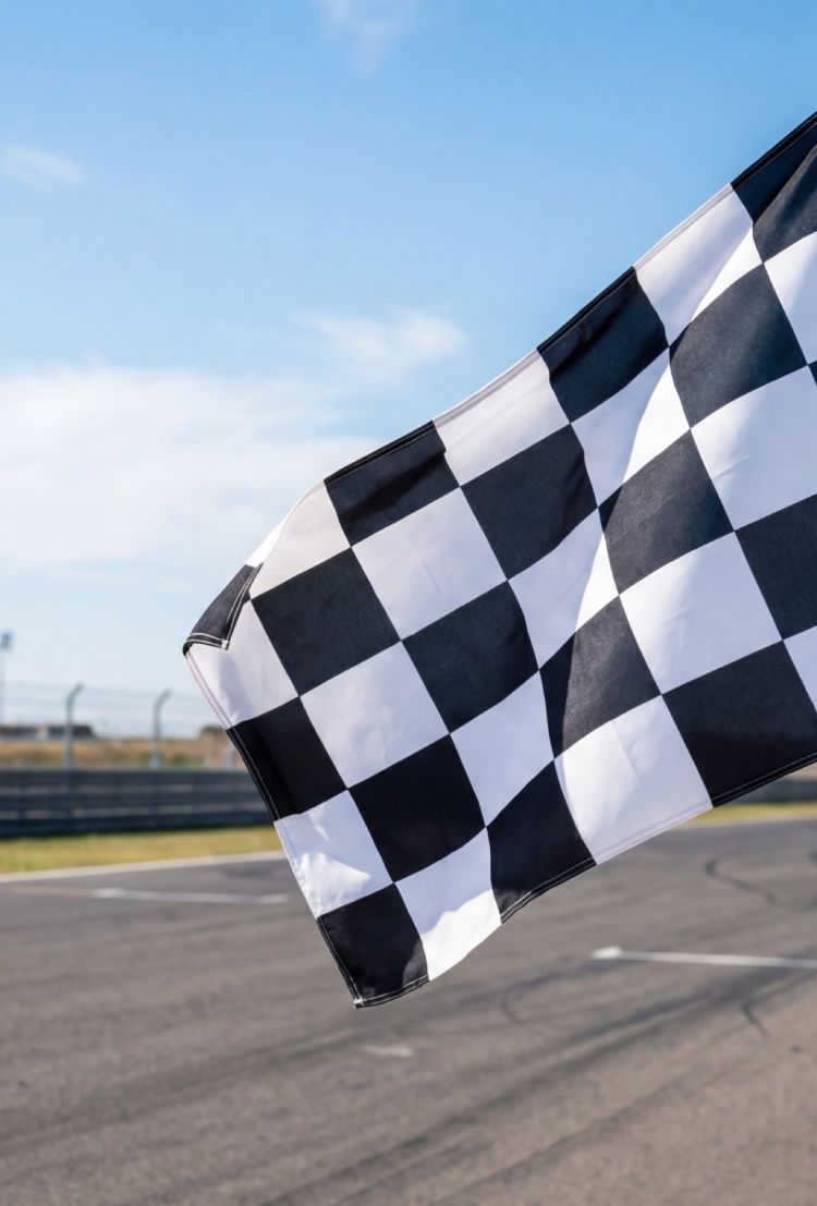 A car pulling away from a parking lot
